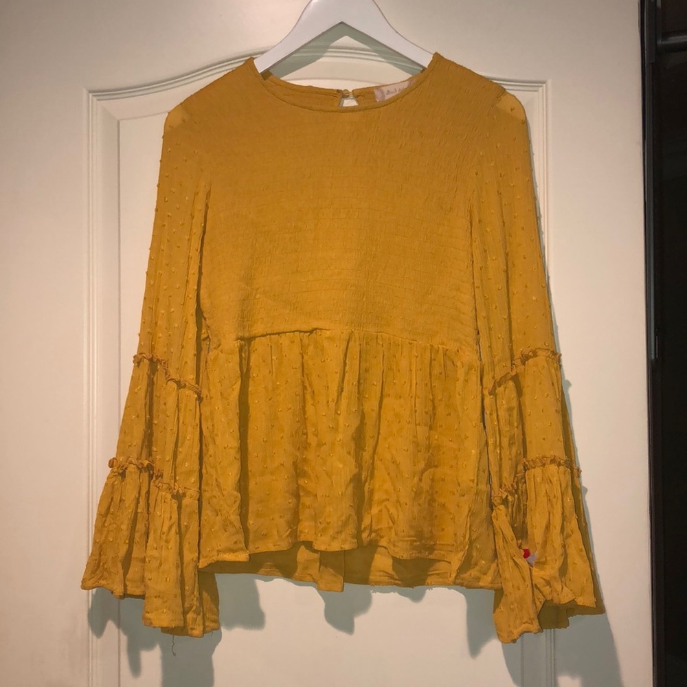 Altar’d State Mustard Blouse